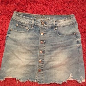 American Eagle Demin Button Down Skirt